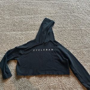 CycleBar cropped hoodie